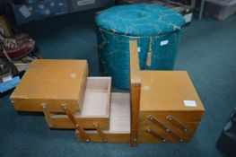 Storage Pouffe and a Sewing Box