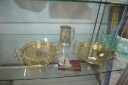 Brass Dishes and a Tankard