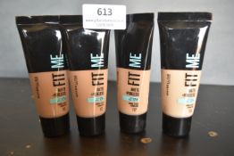 4x 30ml of Maybellene Foundation Mixed Shades