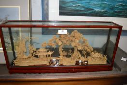 Chinese Chalk Cased Carving