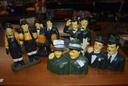 Collection of Laurel & Hardy Figurines