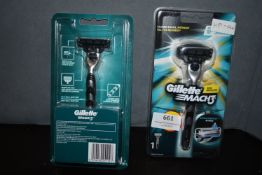 2x Gilette Mach 3 Razor