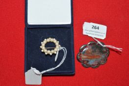 Two Vintage Silver Brooches