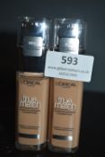 2x 30ml of Loreal True Match Foundation Neutral Undertone