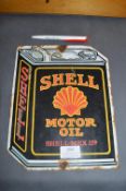 Reproduction Enamel Shell Motor Oil Sign