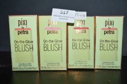 4x 19g of Pixi On The Glow Blush (2x Juicy, 1x Fleur, and 1x Ruby)