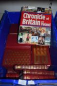 Readers Digest Books, The Chronicle of Britain, and Oreland, etc. (crate not Include