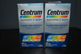 1x 180pk of Centrum Advanced 50+ Multivitamins