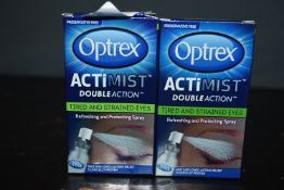 2x 10ml of Optrex Actimist Double Action Refreshing & Protecting Spray