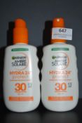 2x 200ml of Amber Solaire Suncream SPF30