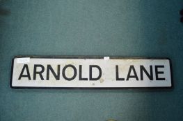 Arnold Lane Road Sign