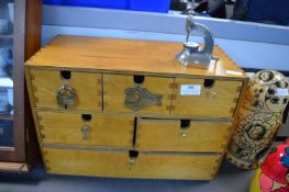 Six Drawer Cabinet Containing Watch Making Tools and Parts
