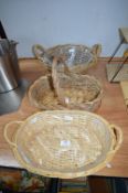 Three Wicker Baskets