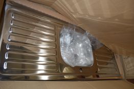 *Single Bowl Double Drainer Stainless Steel Sink