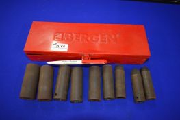 Bergen Long Reach Impact Socket Set 10mm - 24mm (incomplete)