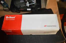 Two Brighton Silver Chrome Black Arm Door Closers 9963/01/SE