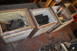 Four Tub of Assorted Tools and Fittings