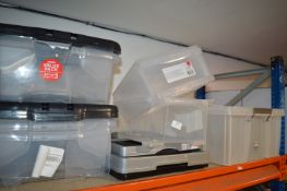 *Quantity of Assorted Plastic Boxes