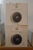 *Two Nest Google Learning Thermostats