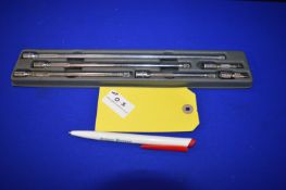 Set of Six Snap-On 1/4” Drive Extensions