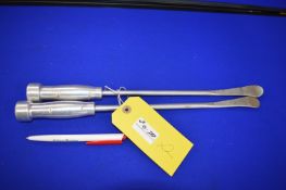 Two Aluminium Crowbars