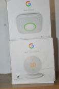 *Nest Google Protect Smoke and Carbon Monoxide Alarm, and a Nest Thermostat E