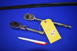 Two Snap-On 1/2” Drive Rachets 6” and 9.5”
