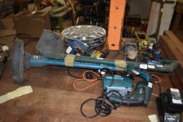 Large Quantity of Assorted Tools Including Strimmer Jig Saw, Drills, Pumps, etc.