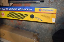 *12pc 9m Drain Rod Set with Plunge and Double Worm Screw