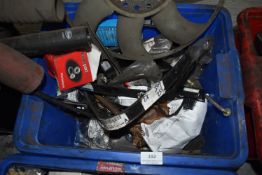 *Tub of Various Ford Parts, Fuel Tank Straps, etc.