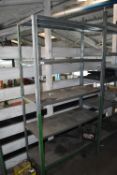*Galvanised Five Tier Shelving 100x40cm x 185cm tall