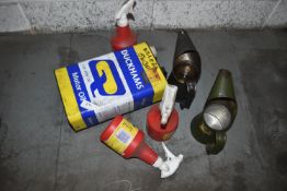*Vintage Oil Jugs, and a Duckham’s Motor Oil Tin (all empty)