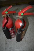 *Two 2kg CO2 Fire Extinguisher