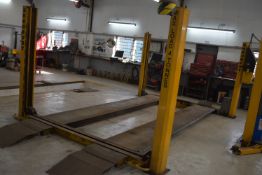 *Bradbury 4-ton Four Post Lift with 1600kg Jacking Beam