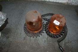 *Two Amber Beacons withy Magnetic Bases