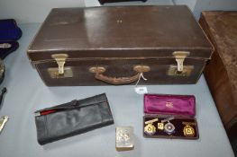 *Masonic Leather Case plus Silver Mounted Miniature Common Prayer Book
