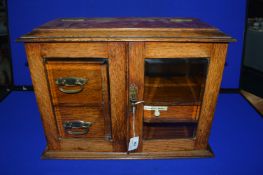 1930’s Oak Smokers Cabinet with Playing Cards Drawer