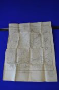 WWI Imperial German Second Arm Map of Bapaume