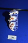Royal Crown Derby Chipmunk Paperweight with Gold Seal