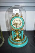Schatz Continental Domed Skeleton Clock