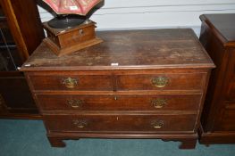 Georgian Oak Two Over Two Chest of Drawers