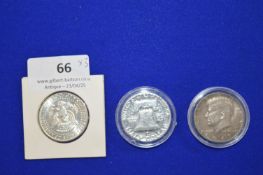 Three American Silver Half Dollars