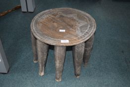 African Carven Wood Tribal Stool