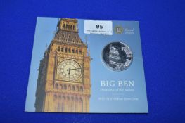 Royal Mint 2015 UK £100 Big Ben Fine Silver Coin