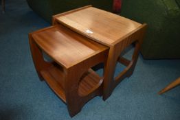 Nest of Two Retro Teak Occasional Tables