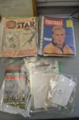 Vintage 1950’s Football Magazines, Autographs, and Ephemera