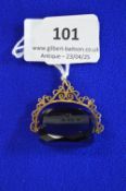 Gemstone Fob with 9ct Gold Mount