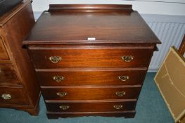 Reproduction Georgian Style Four Drawer Chest in Solid Mahogany with Oak Liners