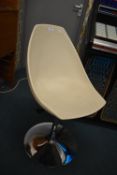 Plastic & Chrome Swivel Chair