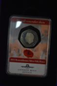 London Mint 2023 Remembrance Sterling Silver 50p Coin Proof Condition with Packaging 8g